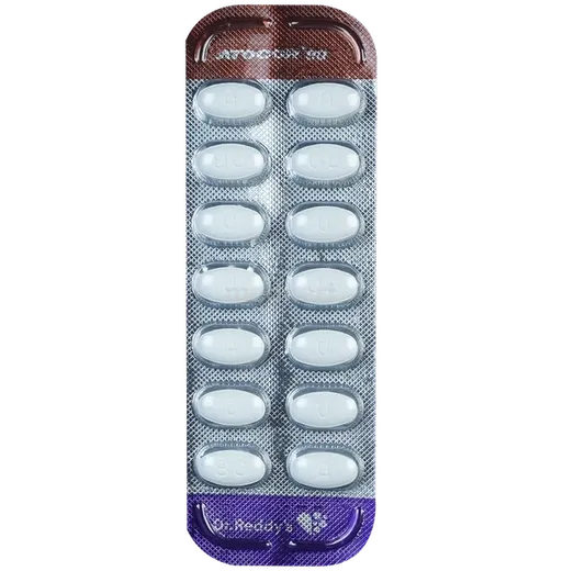 atocor 80mg tablet 14's